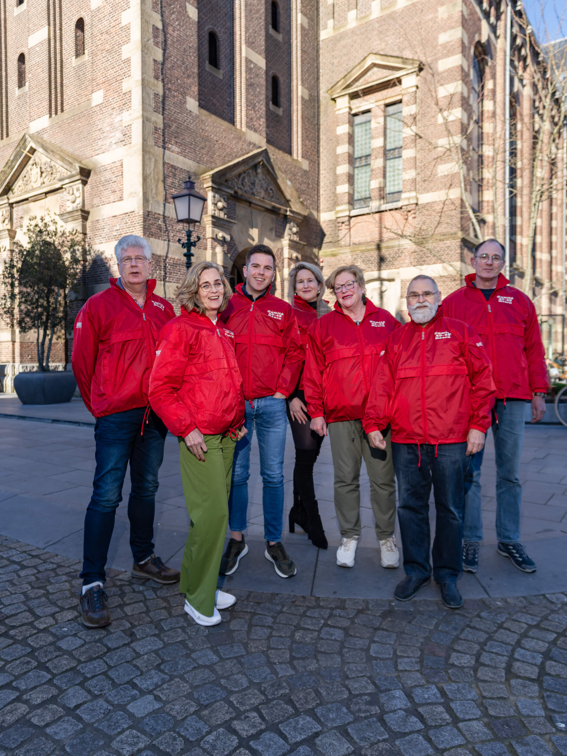 Het bestuur, van links naar rechts: Kees Hoogendijk, Sandra Boes, Alien Alberts, Phil van Dijk, Christa van Hees, Eddy Boom en Jos de Groot. Foto Benno Ellerbroek.